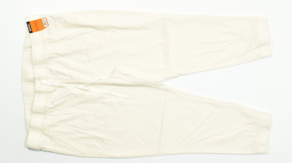 Buffalo David Bitton Women's XXL Soft Tencel Pull-On Jogger Cream Pants NWT